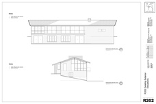 R202: Existing Elevations, North and West